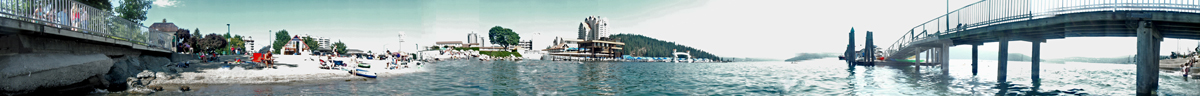 panorama at Lake Coeur d'Alene